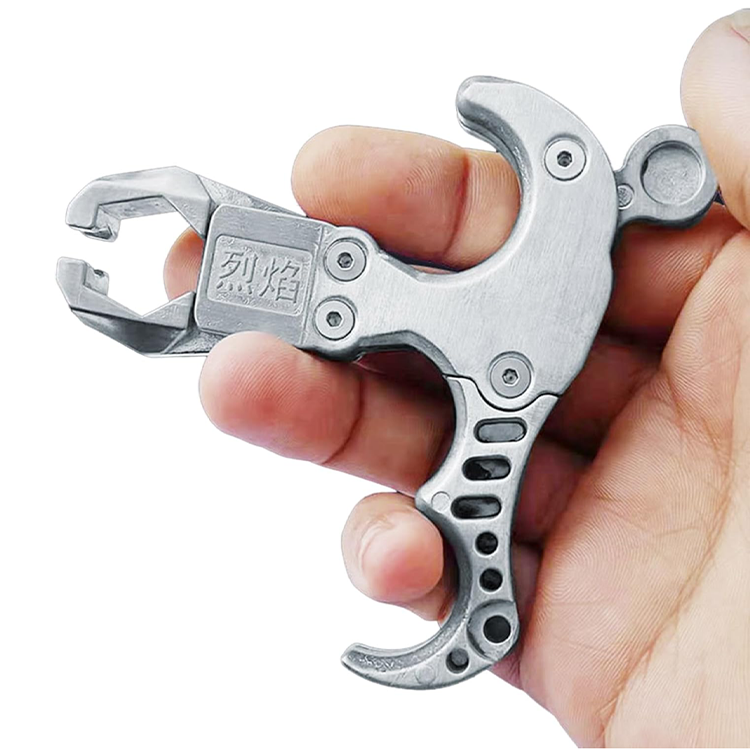 Slingshot Release Device – Stainless Steel Push-Button Clamp with Hunting & Fishing detail image - detail view 3