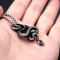 Snake Necklace – Serpent Bound Chain Punk Gothic Biker Viking Statement product image