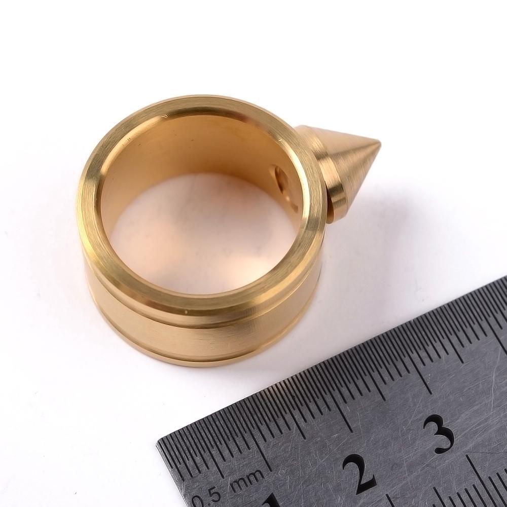 Spike Ring – 304 Stainless Steel with Concealed Rotation Self Defense Size 12 detail image - detail view 12