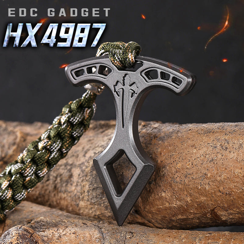 Spike Ring – Zinc Alloy Single Spiked with 10mm Thick Keychain EDC Self Defense detail image - detail view 3