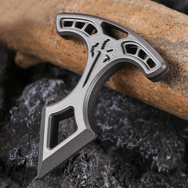 Spike Ring – Zinc Alloy Single Spiked with 10mm Thick Keychain EDC Self Defense product image