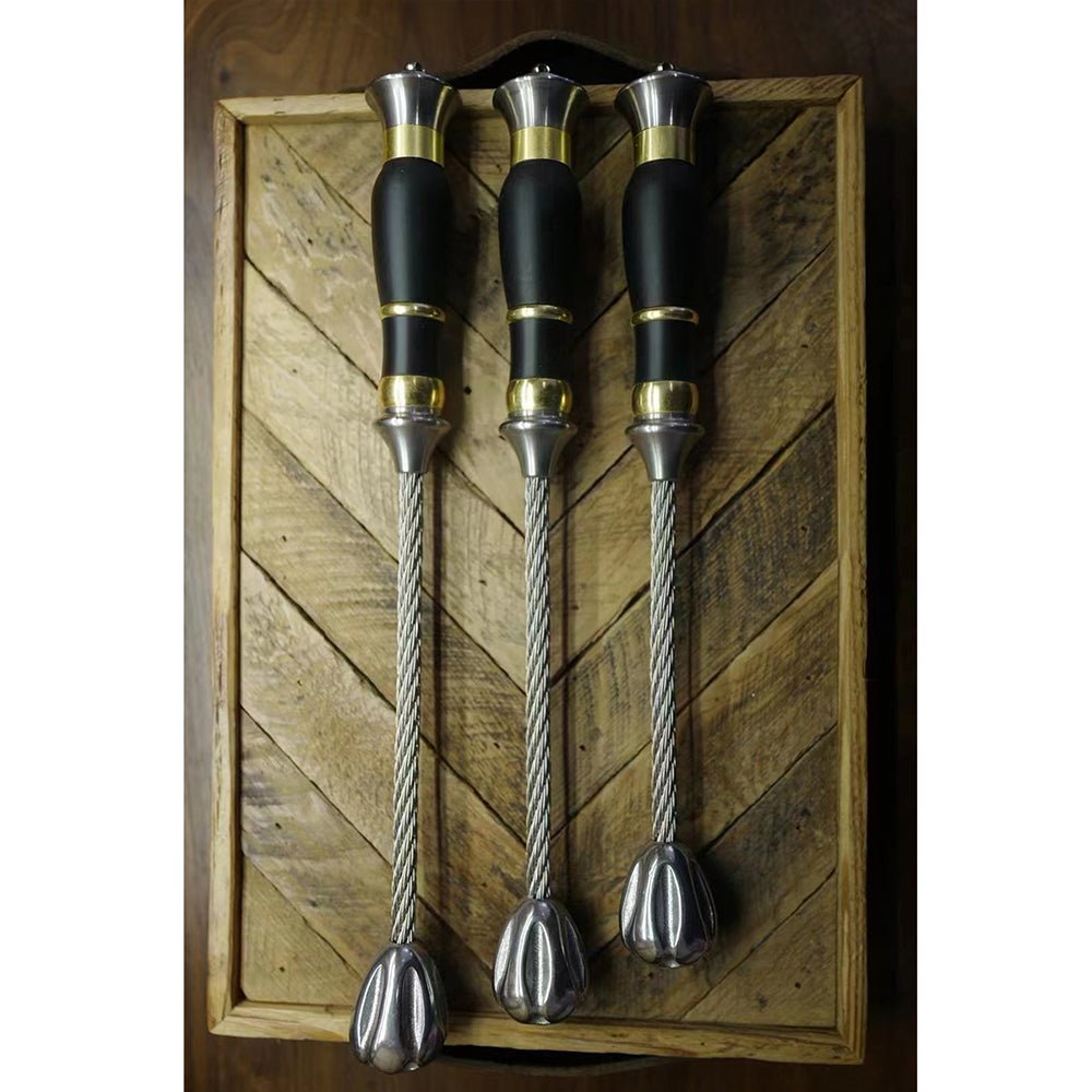Stainless Steel Baton – Tactical Self Defense Whip with Hammer Head & Cable detail image - detail view 5