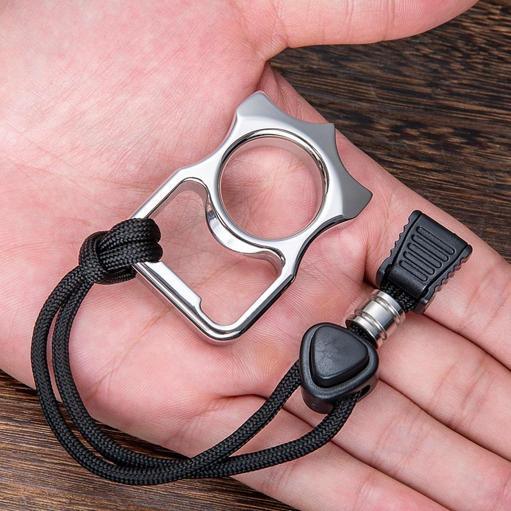 Stainless Steel Bottle Opener Knuckles – 304 Compact Ring with Polished 12mm detail image - detail view 4
