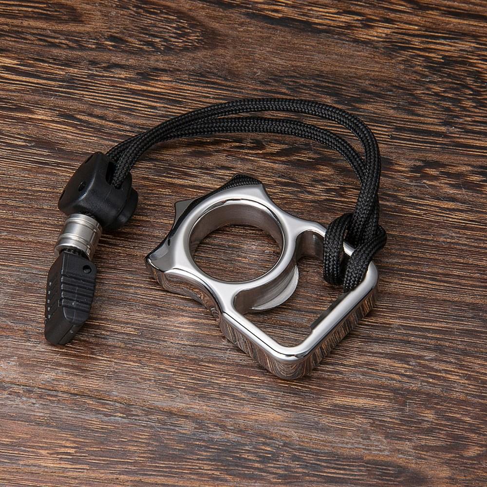 Stainless Steel Bottle Opener Knuckles – 304 Compact Ring with Polished 12mm detail image - detail view 5
