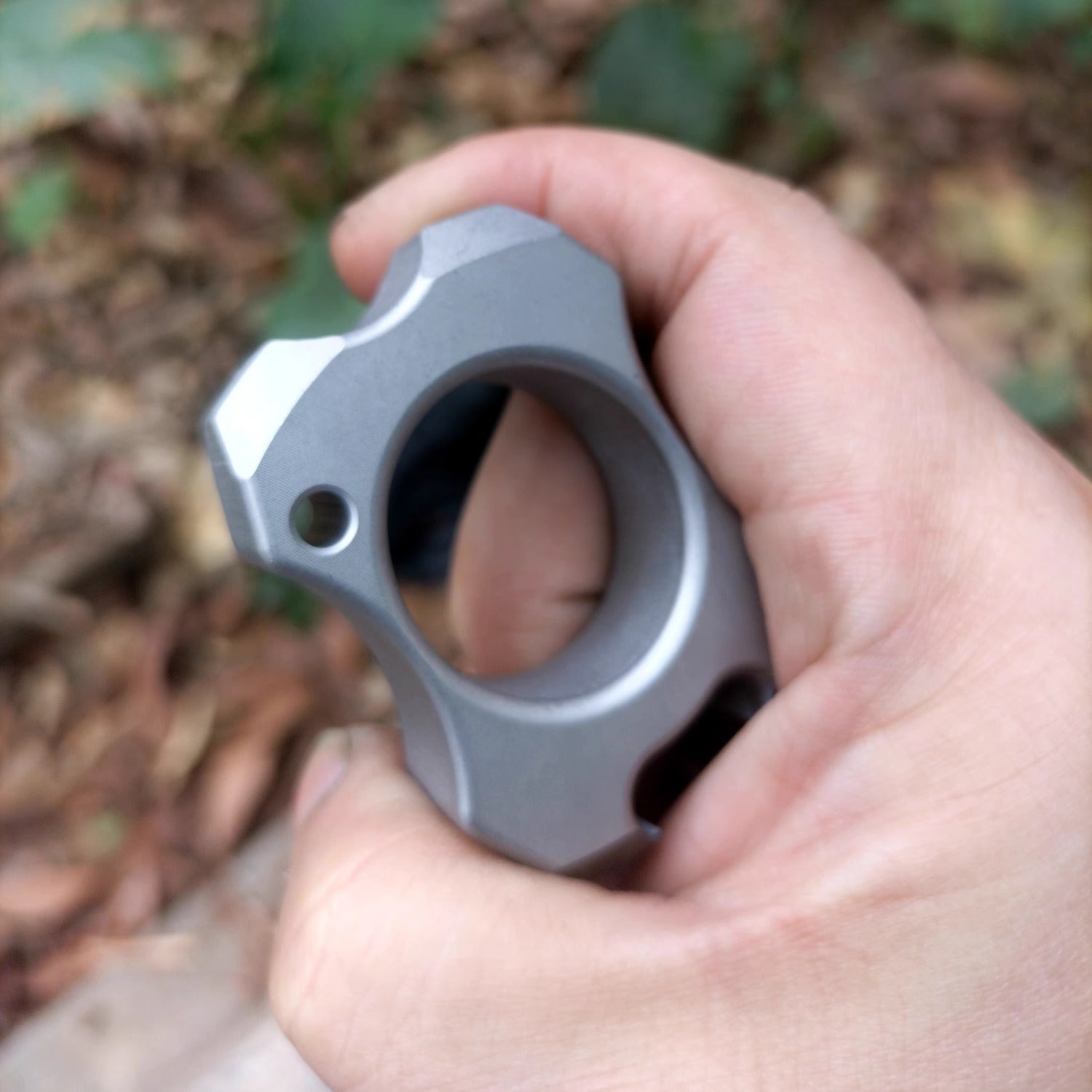 Stainless Steel Bottle Opener Knuckles – 304 Ultra-Thick with 14mm Sandblasted EDC Ring detail image