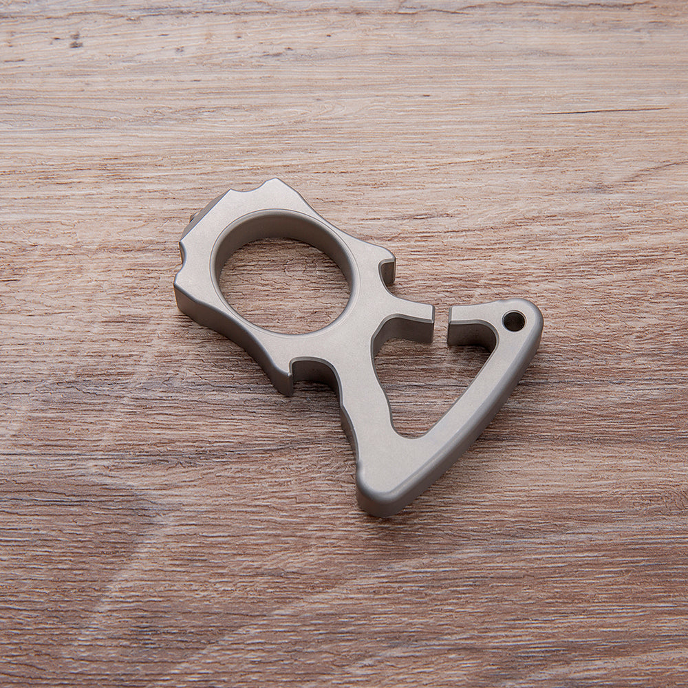 Stainless Steel Bottle Opener Knuckles – Single Finger Ring with 10mm Thick Detachable Tip detail image - detail view 5