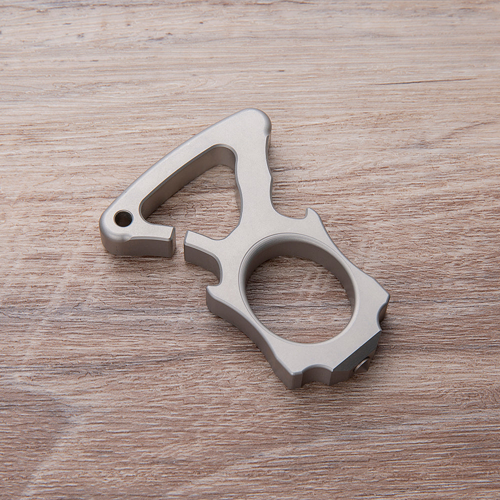 Stainless Steel Bottle Opener Knuckles – Single Finger Ring with 10mm Thick Detachable Tip detail image - detail view 6