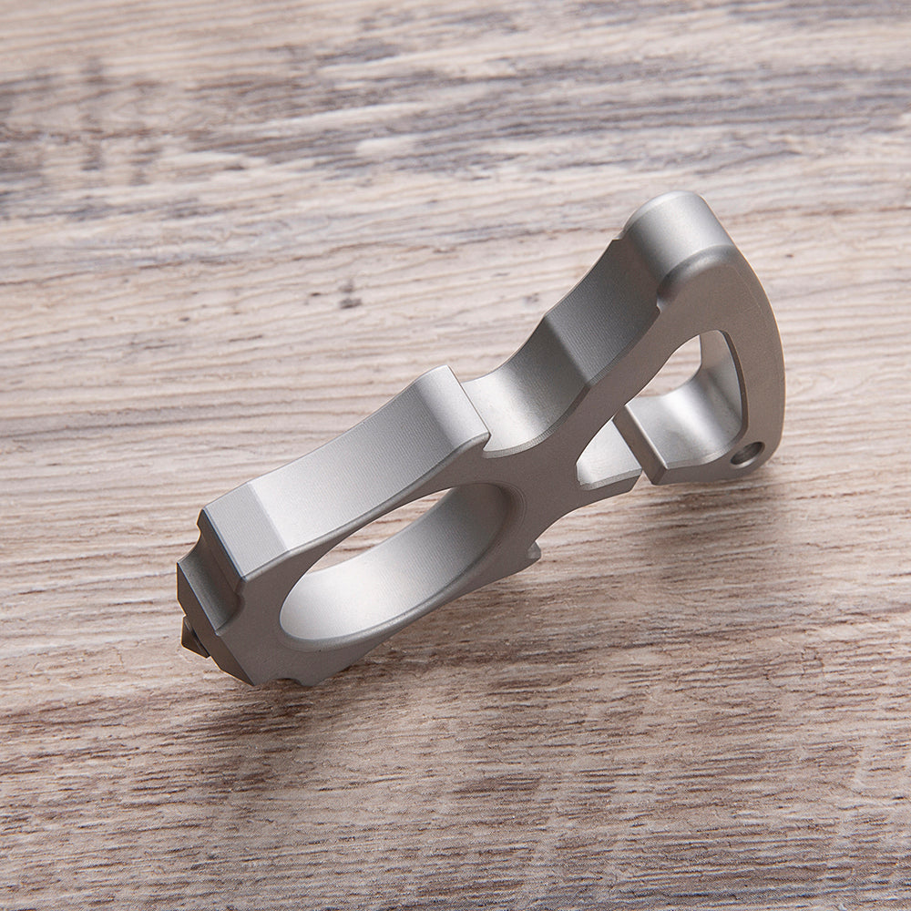 Stainless Steel Bottle Opener Knuckles – Single Finger Ring with 10mm Thick Detachable Tip detail image - detail view 7