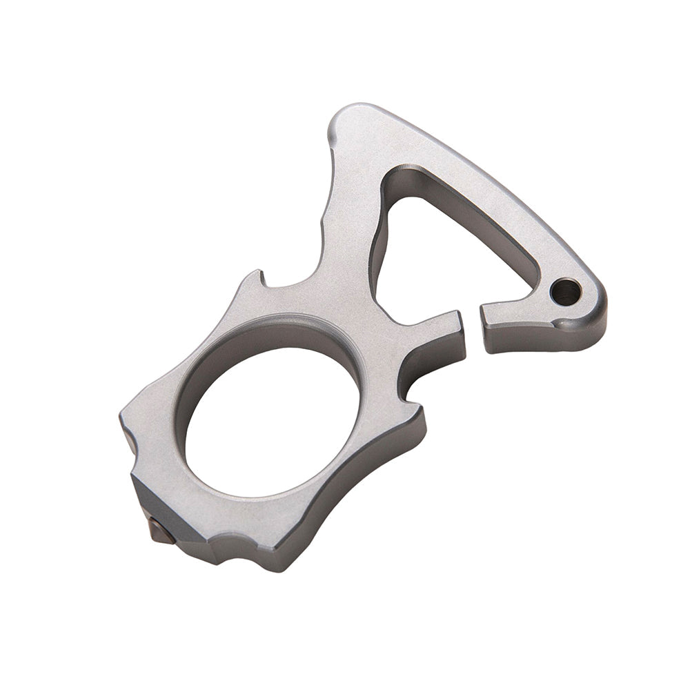 Stainless Steel Bottle Opener Knuckles – Single Finger Ring with 10mm Thick Detachable Tip product image
