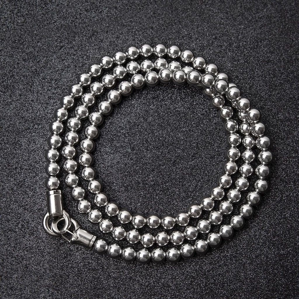 Stainless Steel Bracelet – 316 Self Defense with Quick Release Whip Beads Chain detail image