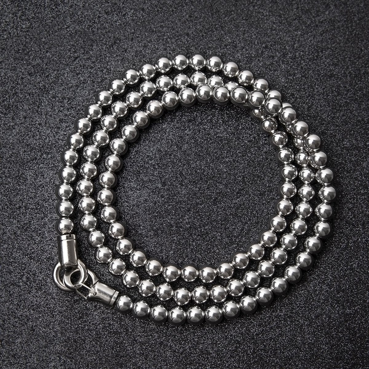 Stainless Steel Bracelet – 316 Self Defense with Quick Release Whip Beads Chain detail image