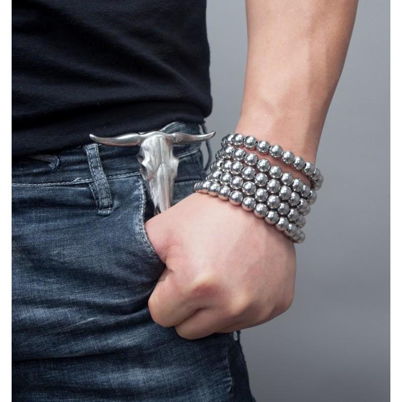Stainless Steel Bracelet – 316 Self Defense with Quick Release Whip Beads Chain detail image - detail view 5
