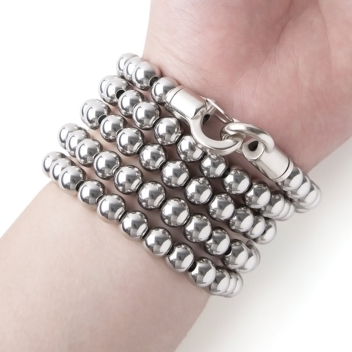 Stainless Steel Bracelet – 316 Self Defense with Quick Release Whip Beads Chain product image