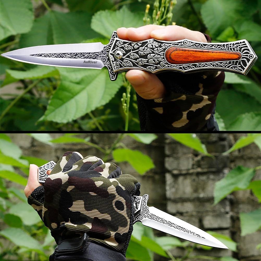 Stainless Steel EDC Knife for Everyday Utility, Collecting, And Outdoor Tasks detail image - detail view 12