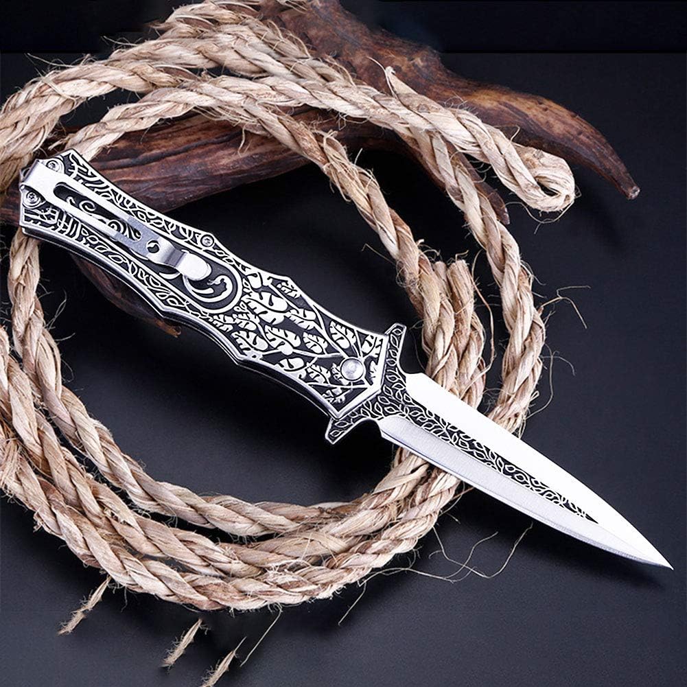 Stainless Steel EDC Knife for Everyday Utility, Collecting, And Outdoor Tasks detail image - detail view 14