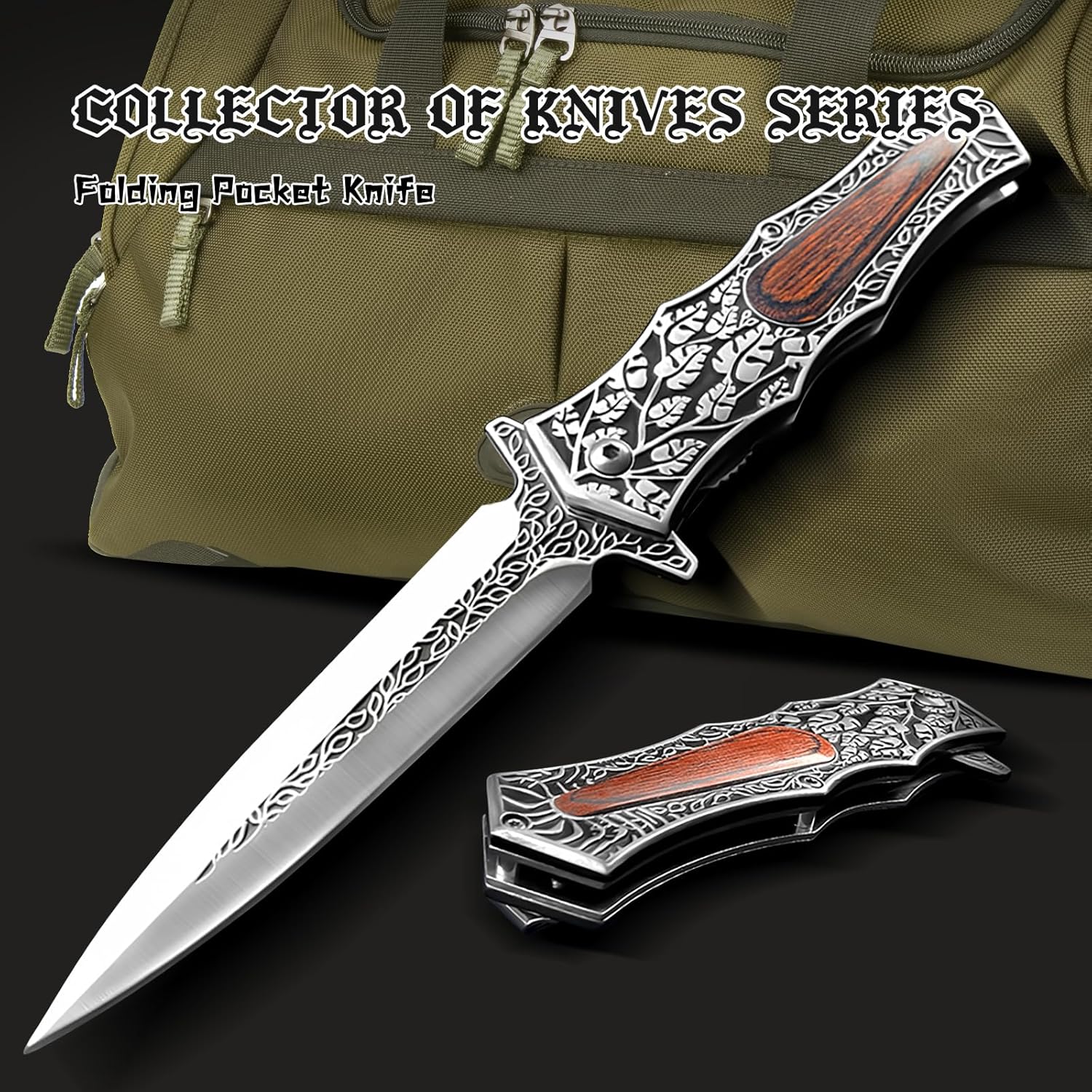 Stainless Steel EDC Knife for Everyday Utility, Collecting, And Outdoor Tasks detail image - detail view 6