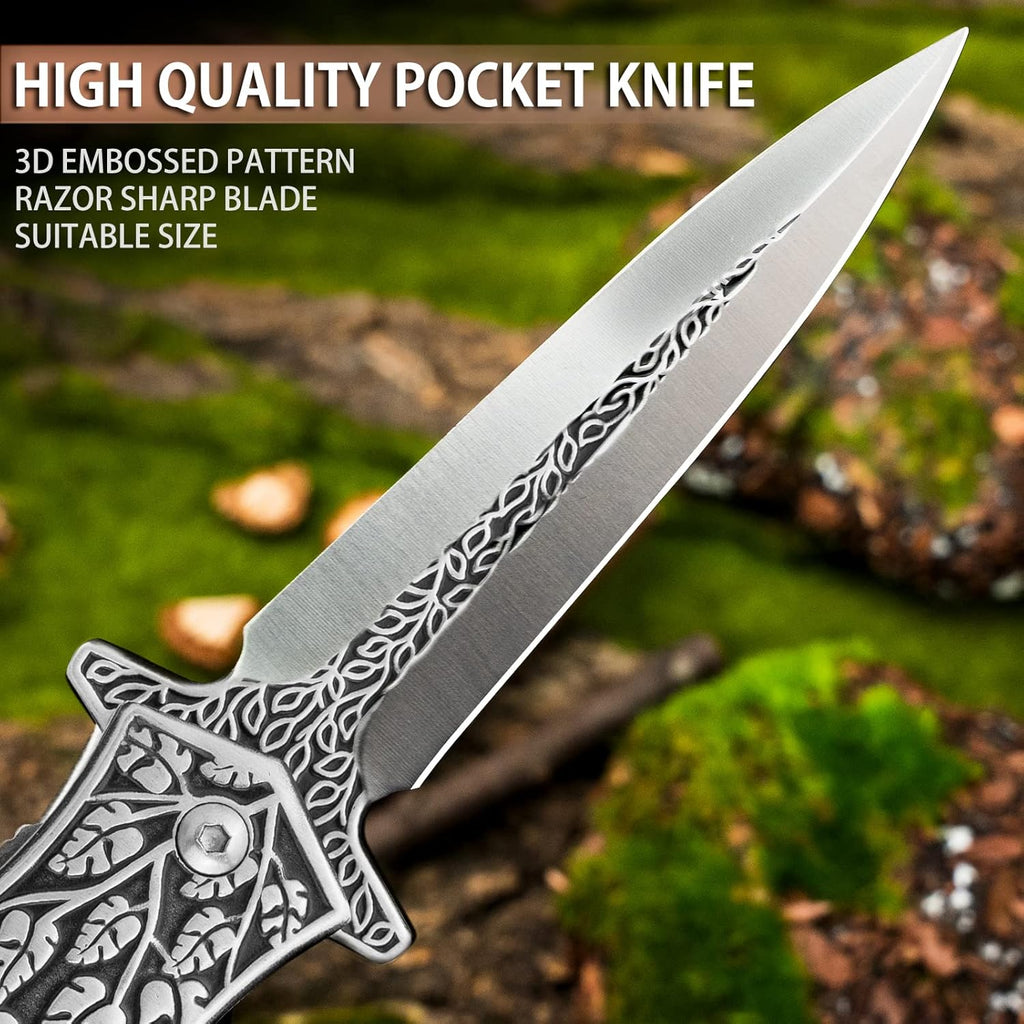 Stainless Steel EDC Knife for Everyday Utility, Collecting, And Outdoor Tasks detail image - detail view 9