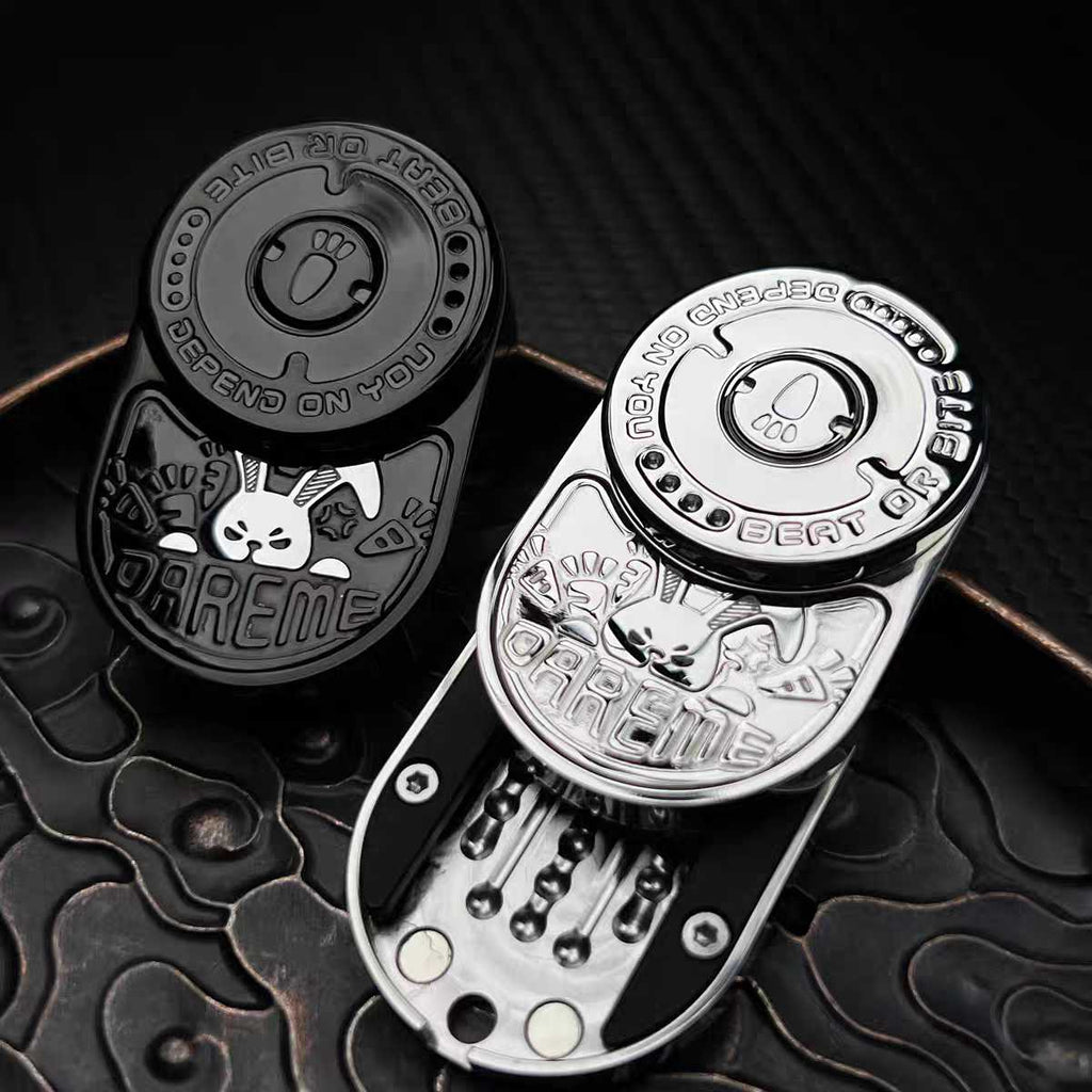 Stainless Steel Fidget Slider – 91g CNC Ding EDC Stress Relief Collectible detail image