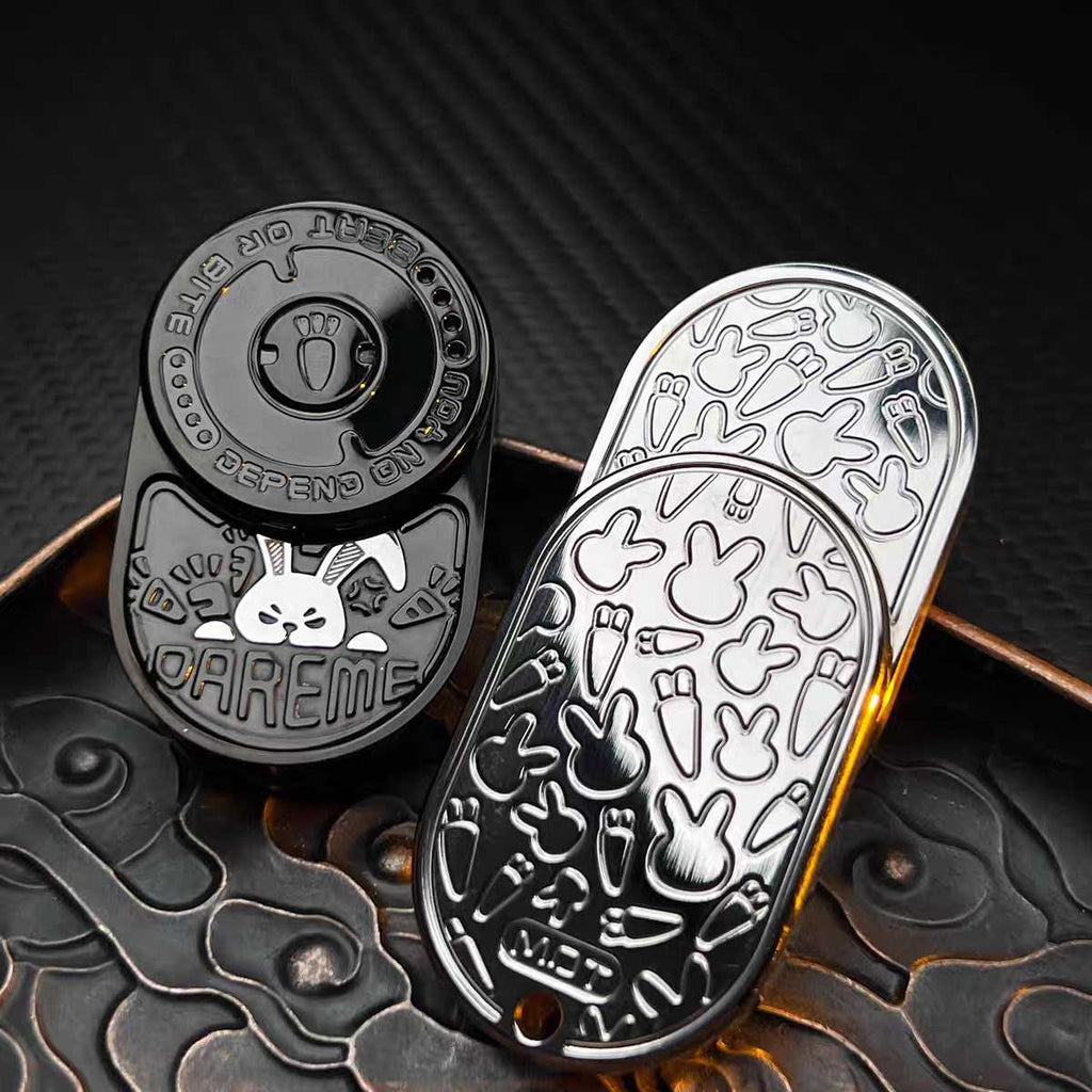 Stainless Steel Fidget Slider – 91g CNC Ding EDC Stress Relief Collectible detail image - detail view 3
