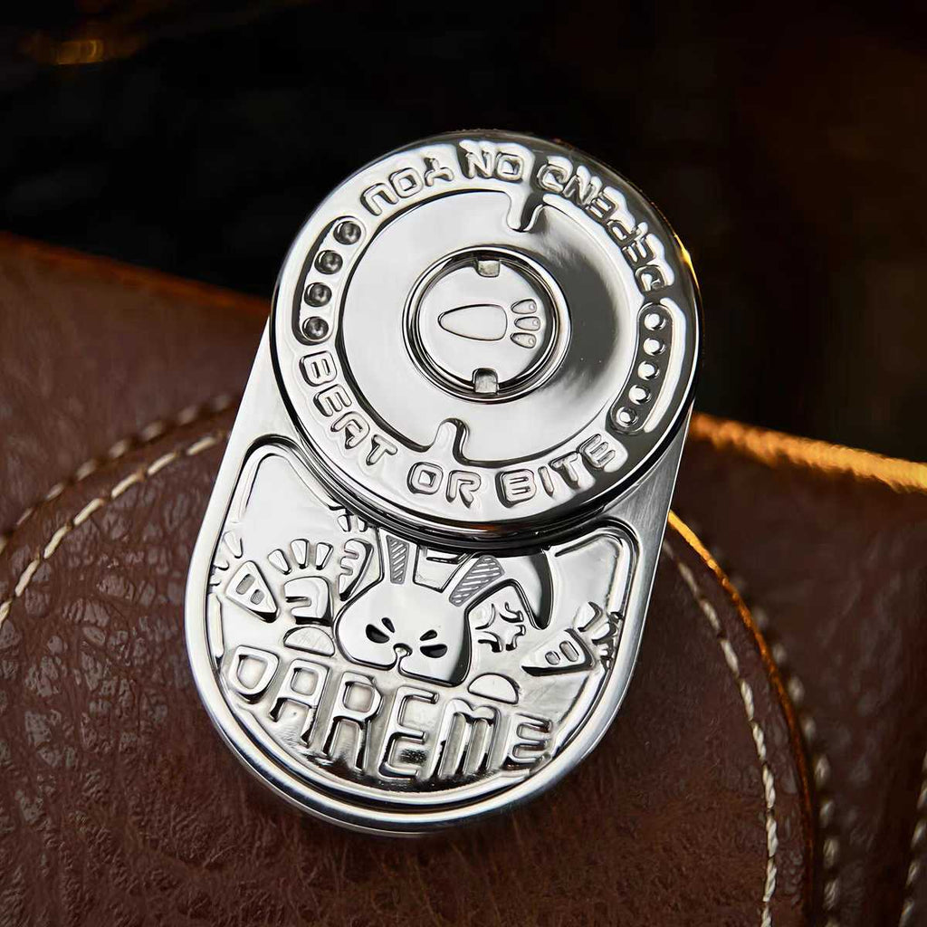 Stainless Steel Fidget Slider – 91g CNC Ding EDC Stress Relief Collectible variant image
