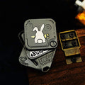 Stainless Steel Fidget Slider – Rabbit Snap Side-Push EDC Collectible Attitude Toy variant image