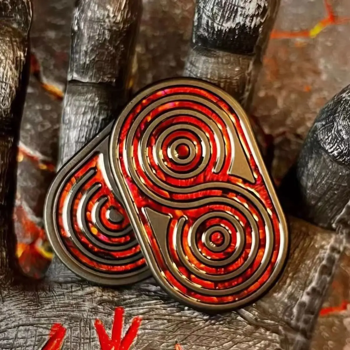Stainless Steel Fidget Slider – Sound Feedback Spring Ball EDC Stress Relief Desk Toy detail image