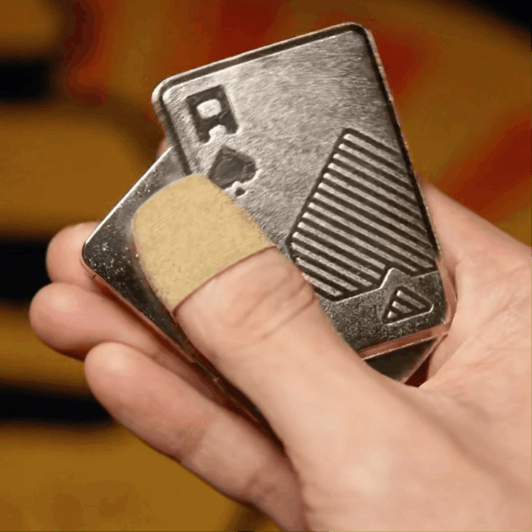 Stainless Steel Fidget Slider – TriggerCards for Desk Breaks, Collecting, And Tactile detail image