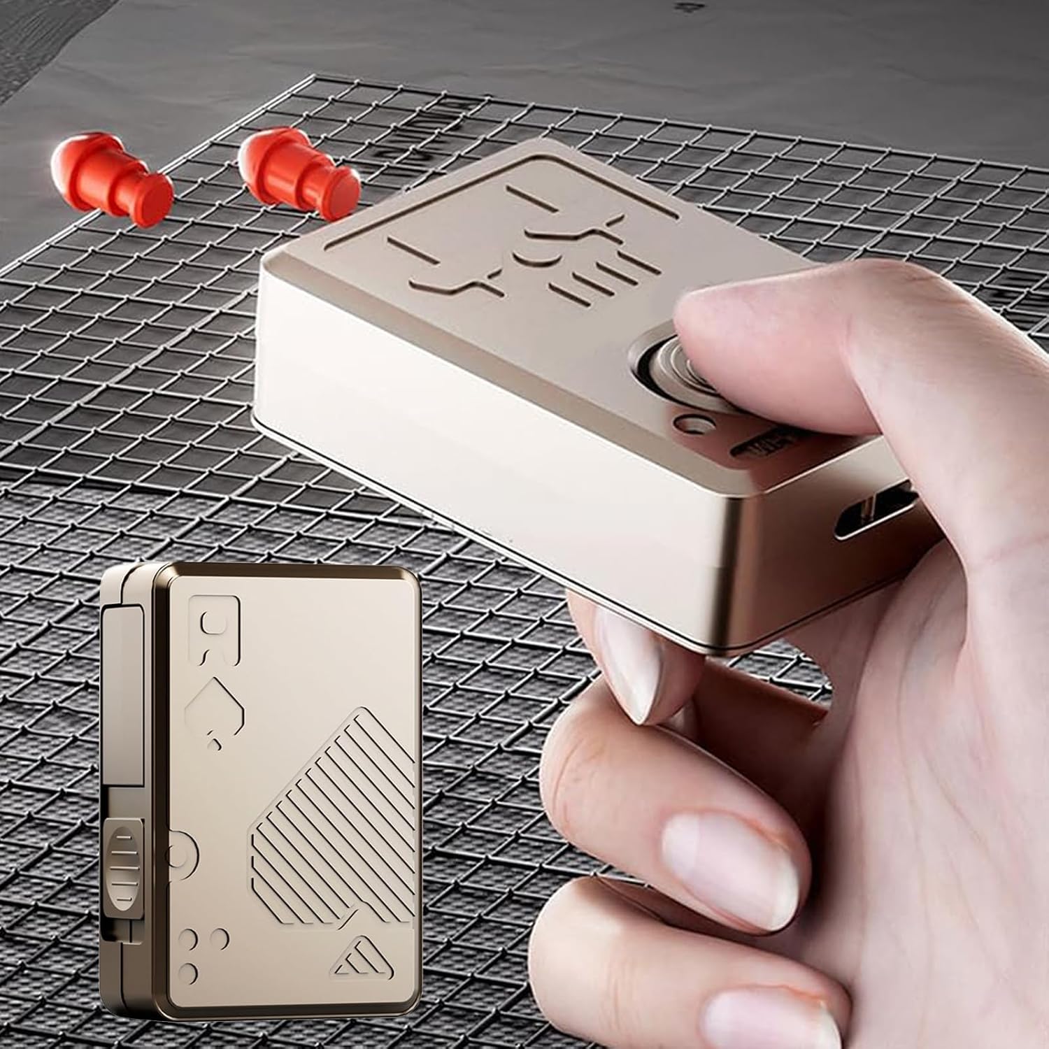 Stainless Steel Fidget Slider – TriggerCards for Desk Breaks, Collecting, And Tactile detail image - detail view 5