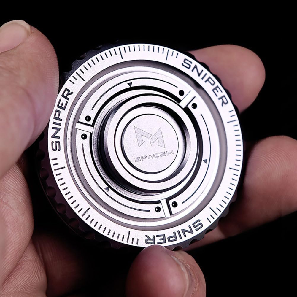 Stainless Steel Fidget Slider – TriVortex 3-in-1 with Premium CNC Aluminum EDC Spinner detail image - detail view 7