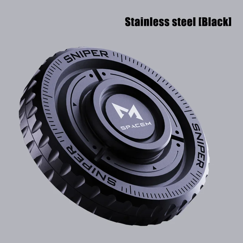 Stainless Steel Fidget Slider – TriVortex 3-in-1 with Premium CNC Aluminum EDC Spinner detail image - detail view 8