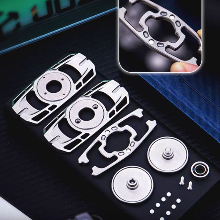 Stainless Steel Fidget Spinner – Lingyin with Tuning Fork Resonance EDC detail image