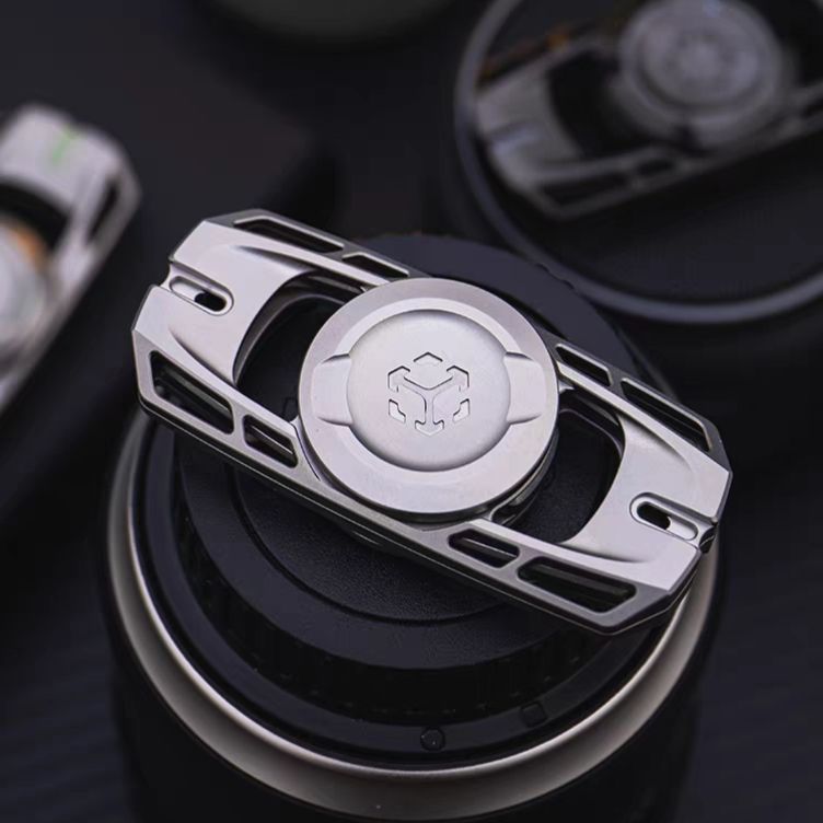 Stainless Steel Fidget Spinner – Lingyin with Tuning Fork Resonance EDC product image