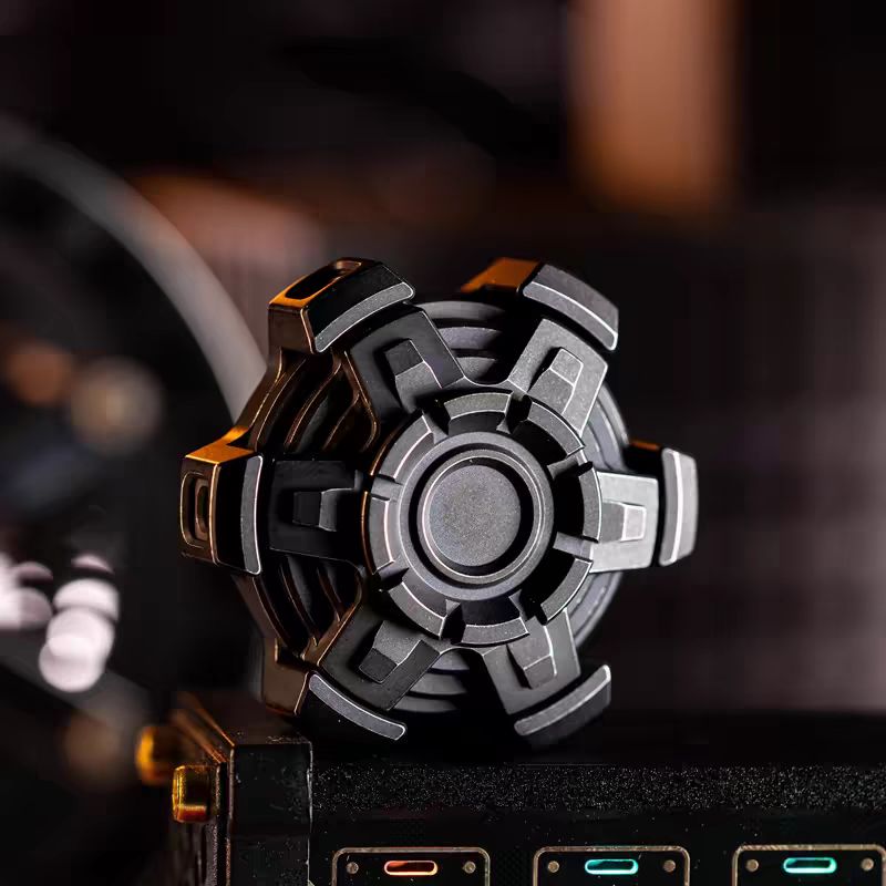 Stainless Steel Fidget Spinner – Machinarium with Dual Ring EDC variant image - product view 3