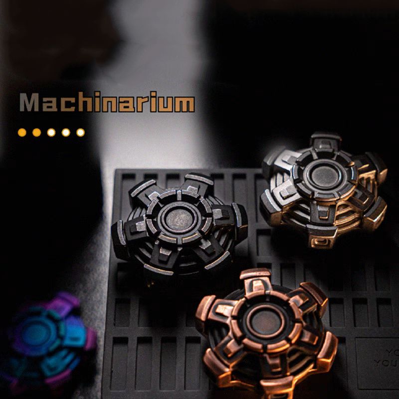 Stainless Steel Fidget Spinner – Machinarium with Dual Ring EDC product image
