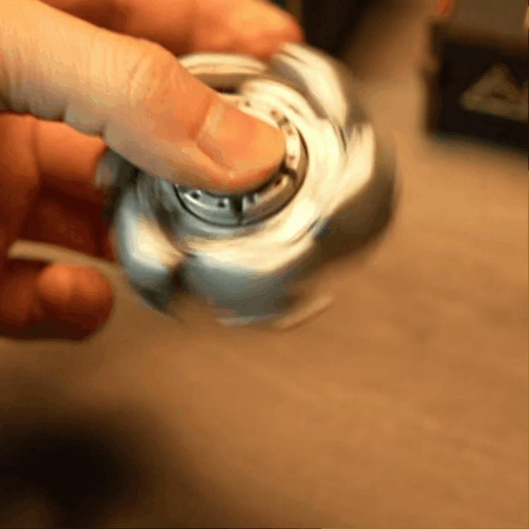 Stainless Steel Fidget Spinner – Metal Mecha Transforming with AlphaRevolve EDC detail image