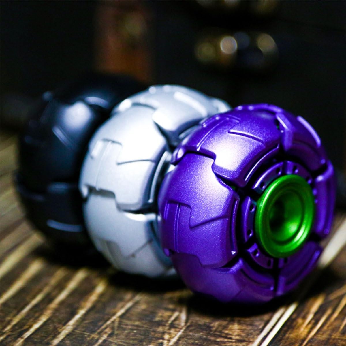 Stainless Steel Fidget Spinner – Metal Mecha Transforming with AlphaRevolve EDC detail image - detail view 4