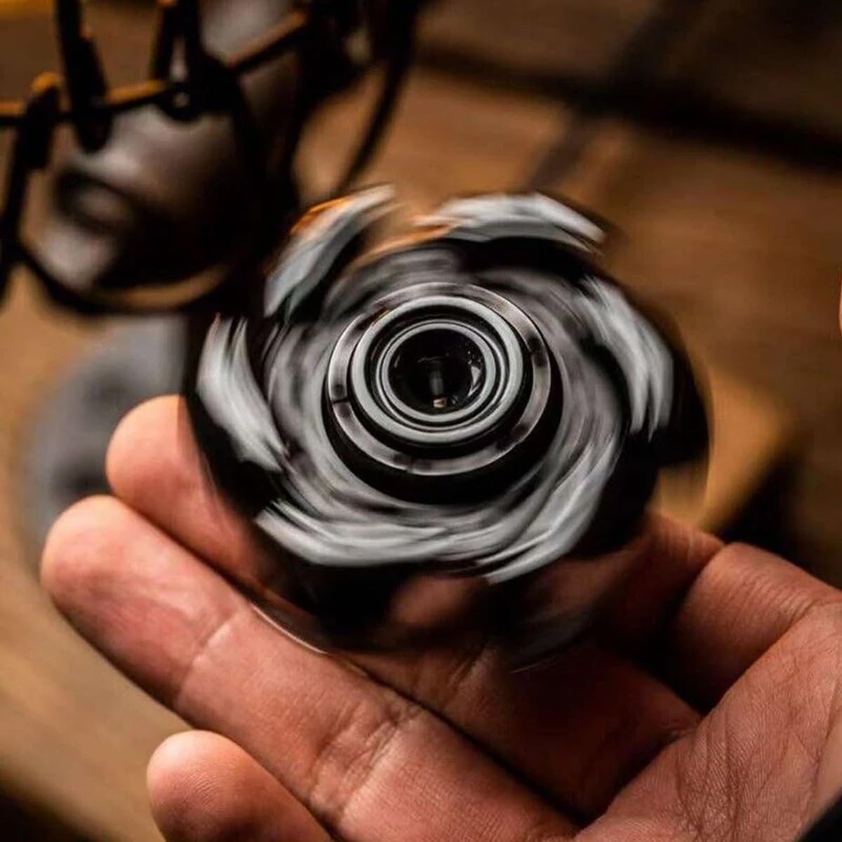 Stainless Steel Fidget Spinner – Metal Mecha Transforming with AlphaRevolve EDC detail image - detail view 5
