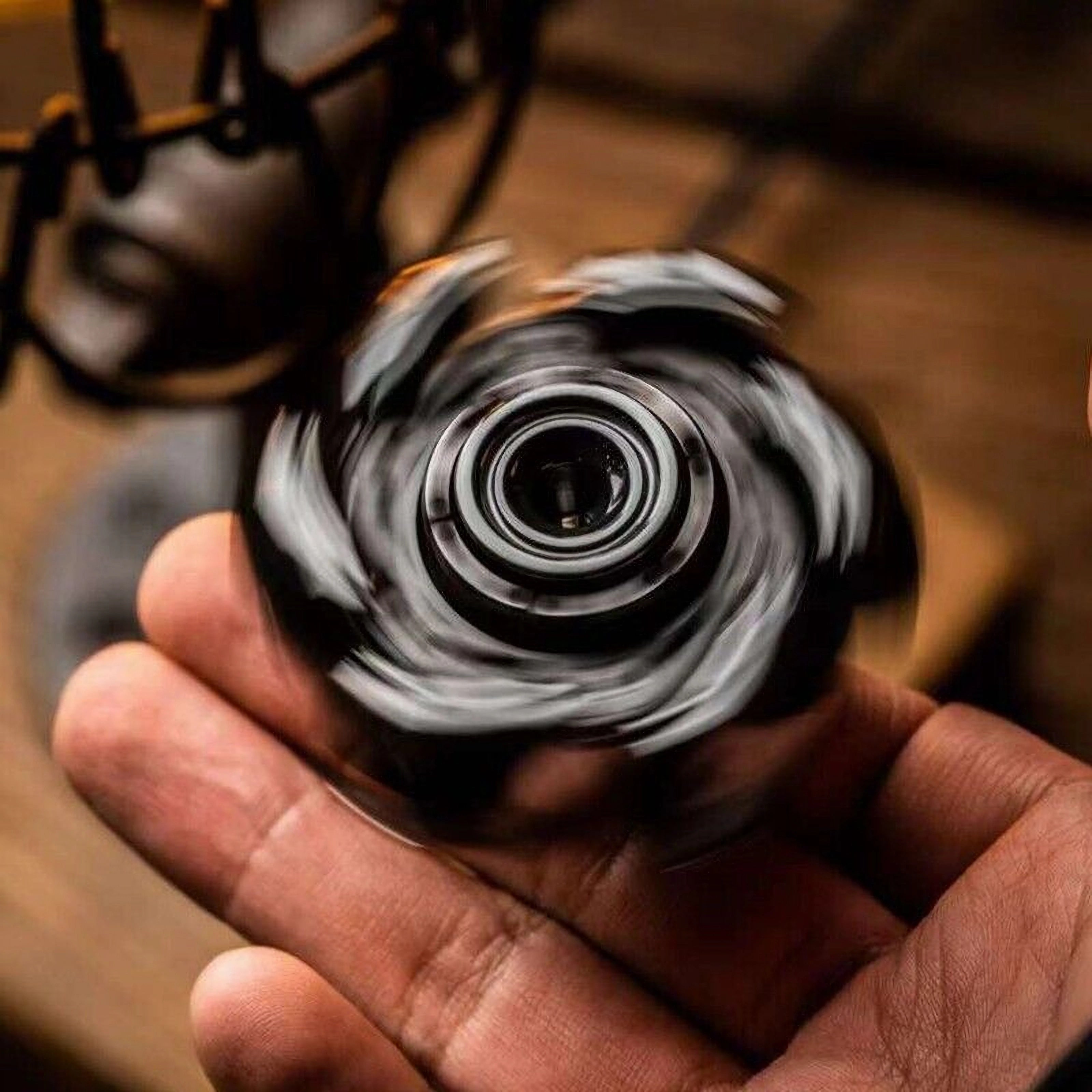 Stainless Steel Fidget Spinner – Metal Mecha Transforming with AlphaRevolve EDC detail image - detail view 9