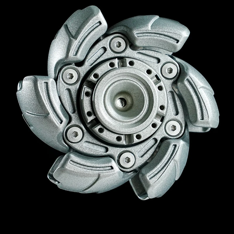 Stainless Steel Fidget Spinner – Metal Mecha Transforming with AlphaRevolve EDC variant image - product view 11