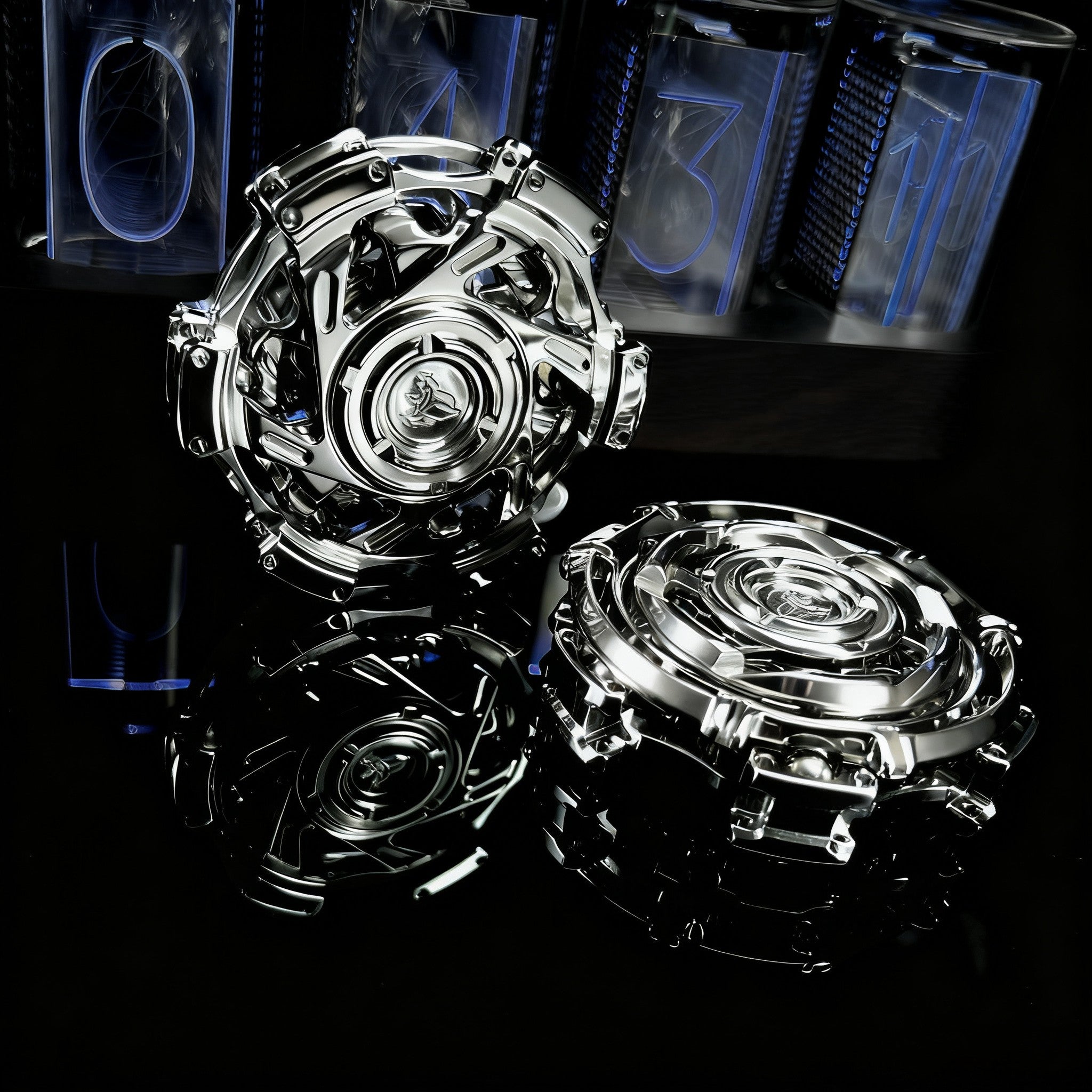 Stainless Steel Fidget Spinner – Metal Triple-Ring Linked 195g detail image - detail view 7