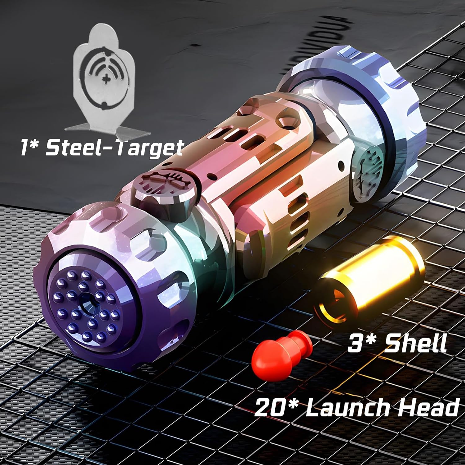 Stainless Steel Fidget Spinner – Projectile Toy with Multi-Function EDC with Catapult variant image