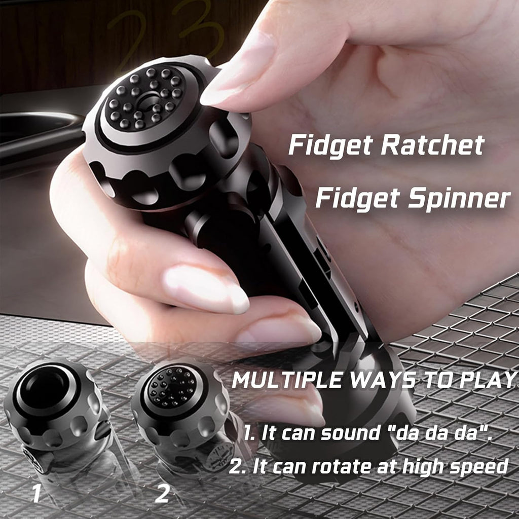 Stainless Steel Fidget Spinner – Projectile Toy with Multi-Function EDC with Catapult detail image - detail view 5