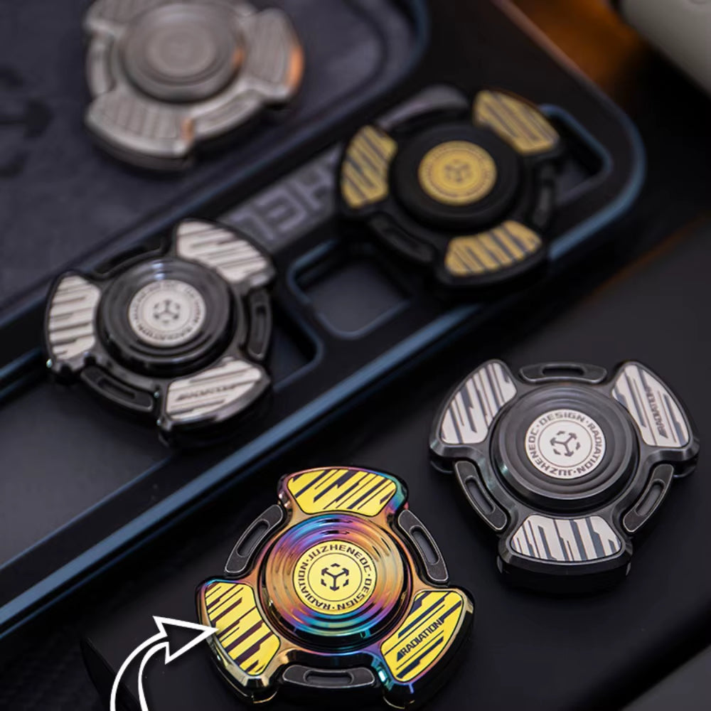 Stainless Steel Fidget Spinner – RadiCore Premium EDC with Aerospace Aluminum & detail image - detail view 6