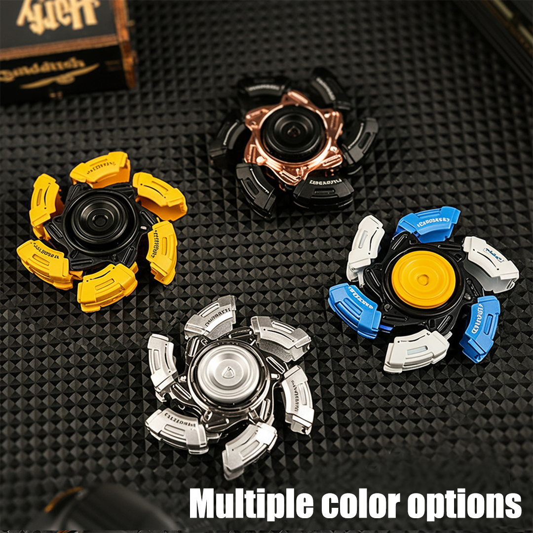 Stainless Steel Fidget Spinner – TempestClaw Mecha with Premium EDC detail image