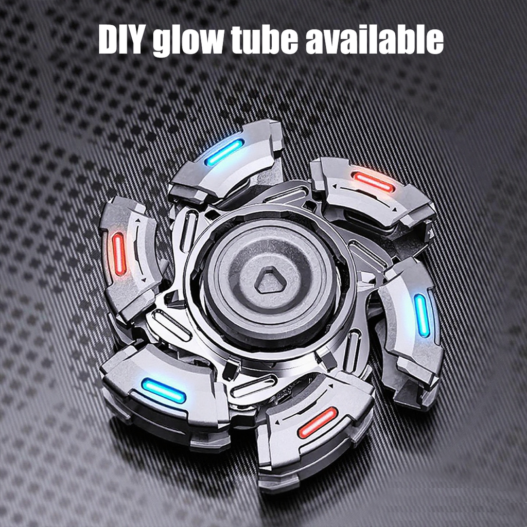 Stainless Steel Fidget Spinner – TempestClaw Mecha with Premium EDC detail image - detail view 3