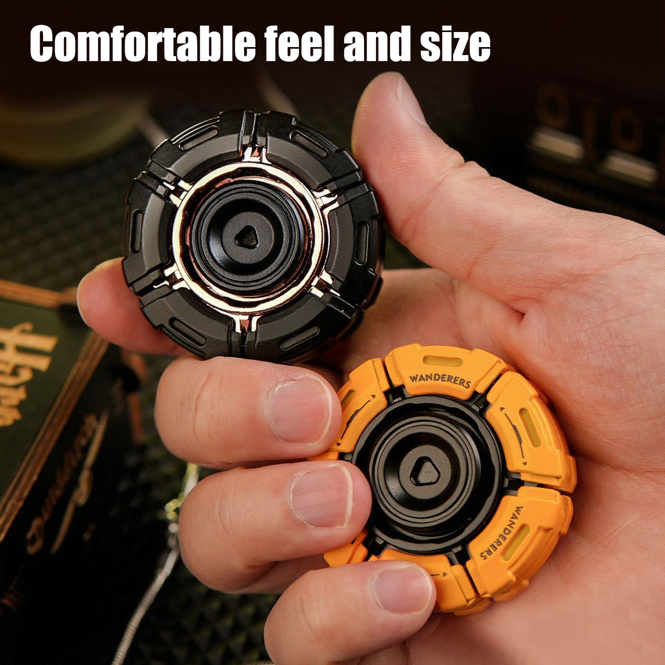 Stainless Steel Fidget Spinner – TempestClaw Mecha with Premium EDC detail image - detail view 4