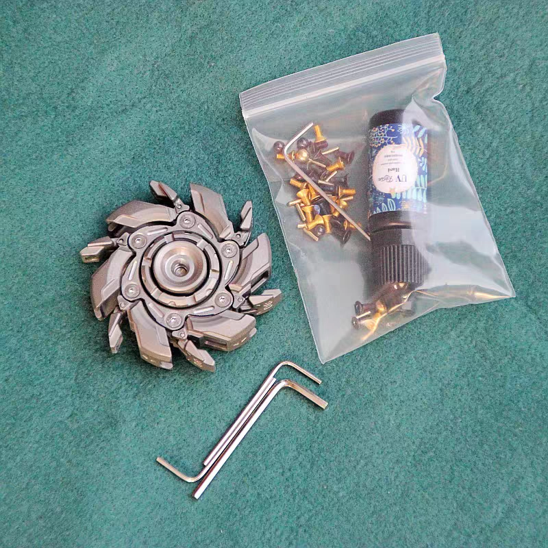 Stainless Steel Fidget Spinner – WarpFang Mecha with EDC Stress Relief Toy variant image - product view 31