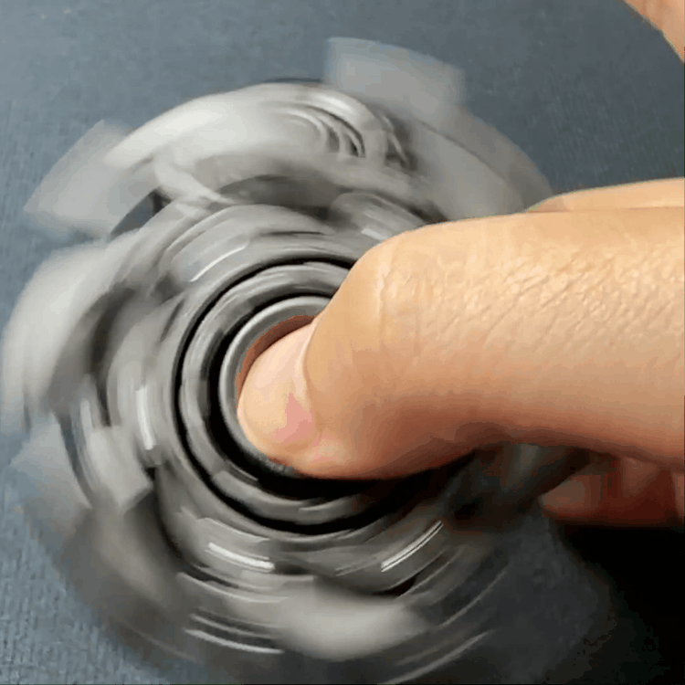 Stainless Steel Fidget Spinner – WarpFang Mecha with EDC Stress Relief Toy detail image