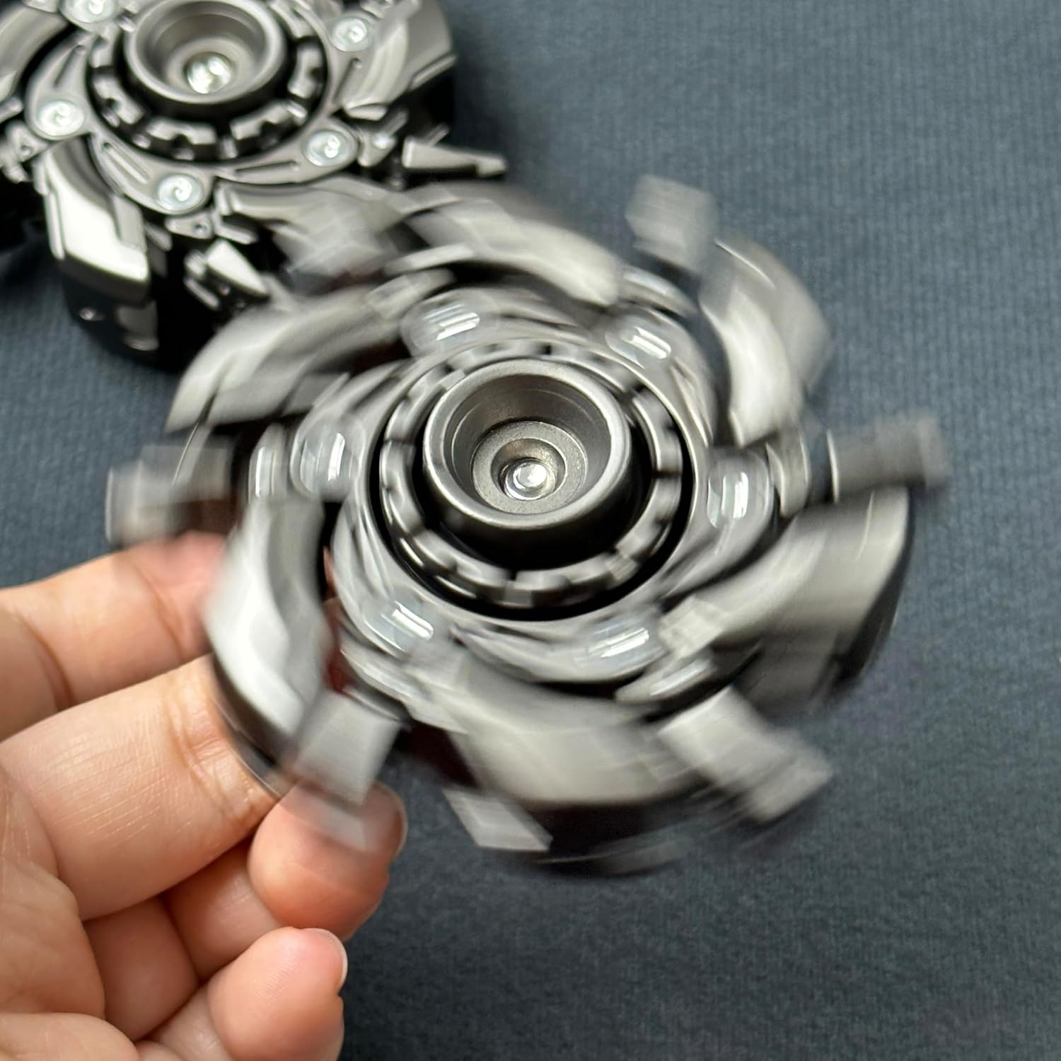 Stainless Steel Fidget Spinner – WarpFang Mecha with EDC Stress Relief Toy detail image - detail view 7