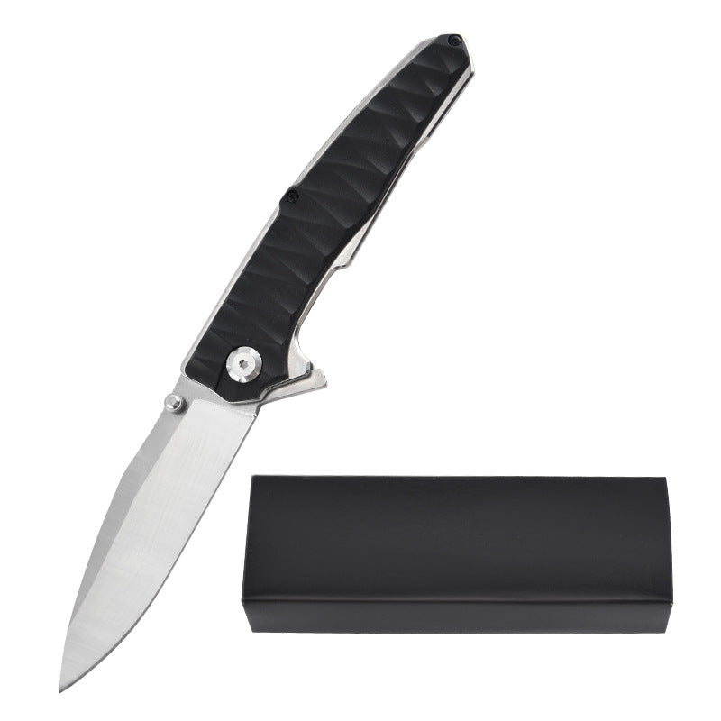 Stainless Steel Folding Knife – Ergonomic Handle Compact EDC Outdoor Camping Utility variant image
